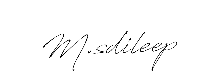 Once you've used our free online signature maker to create your best signature Antro_Vectra style, it's time to enjoy all of the benefits that M.sdileep name signing documents. M.sdileep signature style 6 images and pictures png