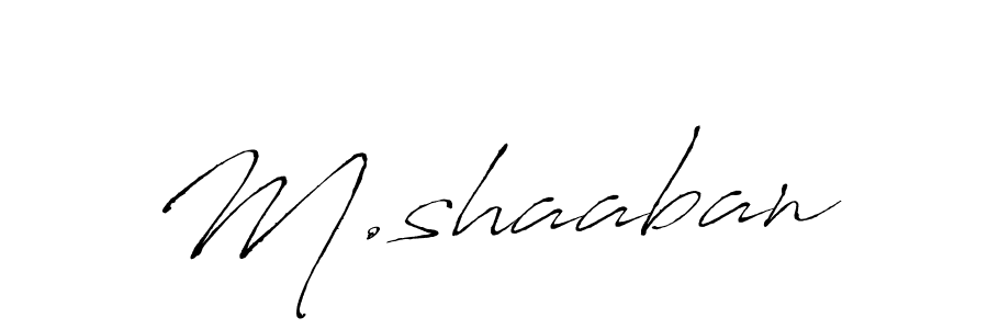 Create a beautiful signature design for name M.shaaban. With this signature (Antro_Vectra) fonts, you can make a handwritten signature for free. M.shaaban signature style 6 images and pictures png