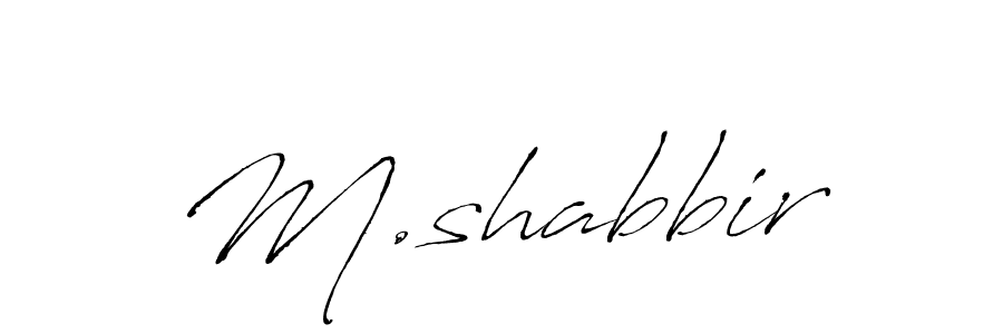 Also we have M.shabbir name is the best signature style. Create professional handwritten signature collection using Antro_Vectra autograph style. M.shabbir signature style 6 images and pictures png