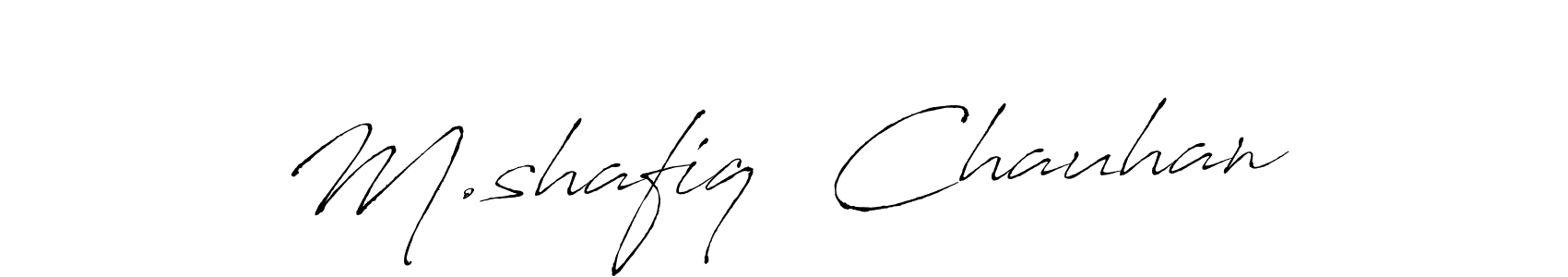 Similarly Antro_Vectra is the best handwritten signature design. Signature creator online .You can use it as an online autograph creator for name M.shafiq  Chauhan. M.shafiq  Chauhan signature style 6 images and pictures png