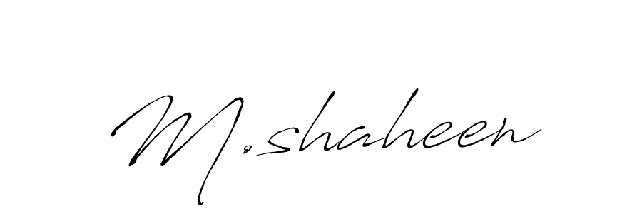 This is the best signature style for the M.shaheen name. Also you like these signature font (Antro_Vectra). Mix name signature. M.shaheen signature style 6 images and pictures png