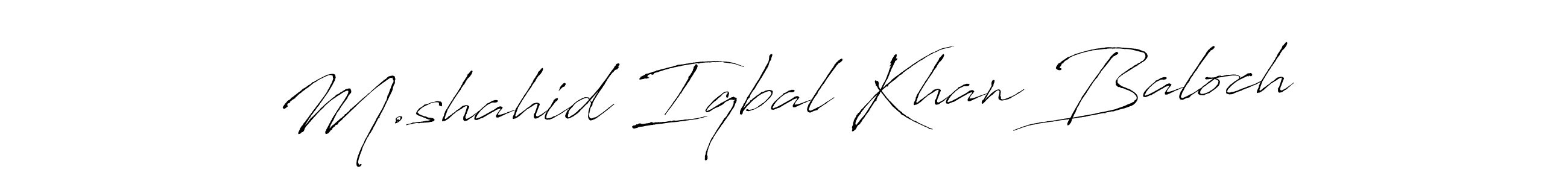 You should practise on your own different ways (Antro_Vectra) to write your name (M.shahid Iqbal Khan Baloch) in signature. don't let someone else do it for you. M.shahid Iqbal Khan Baloch signature style 6 images and pictures png