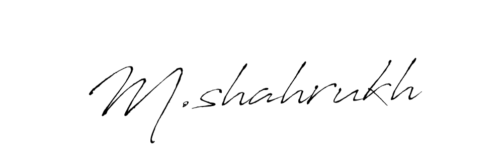 Also we have M.shahrukh name is the best signature style. Create professional handwritten signature collection using Antro_Vectra autograph style. M.shahrukh signature style 6 images and pictures png