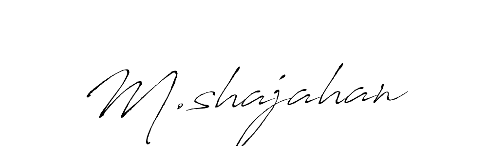 Also You can easily find your signature by using the search form. We will create M.shajahan name handwritten signature images for you free of cost using Antro_Vectra sign style. M.shajahan signature style 6 images and pictures png