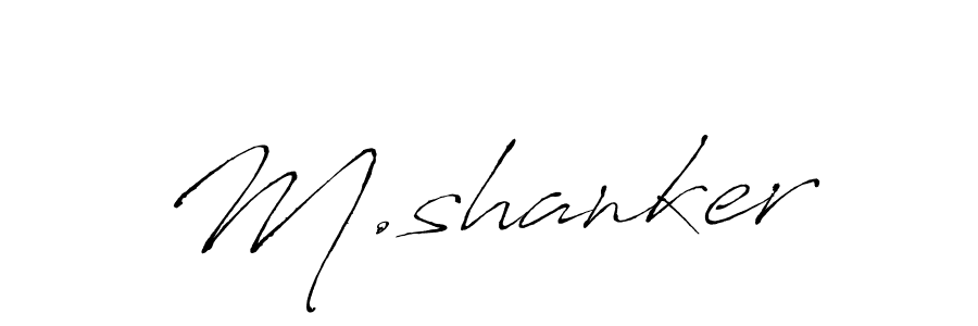 Create a beautiful signature design for name M.shanker. With this signature (Antro_Vectra) fonts, you can make a handwritten signature for free. M.shanker signature style 6 images and pictures png