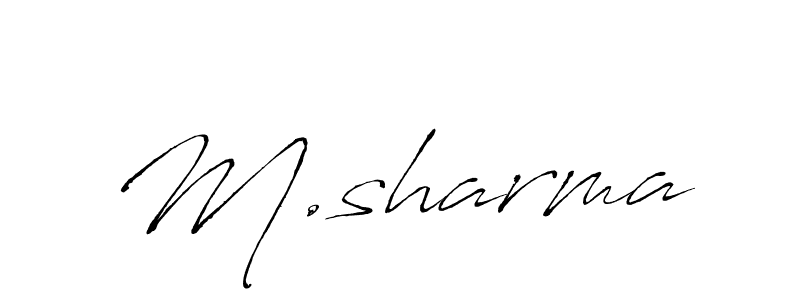 You should practise on your own different ways (Antro_Vectra) to write your name (M.sharma) in signature. don't let someone else do it for you. M.sharma signature style 6 images and pictures png