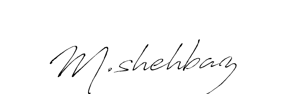 M.shehbaz stylish signature style. Best Handwritten Sign (Antro_Vectra) for my name. Handwritten Signature Collection Ideas for my name M.shehbaz. M.shehbaz signature style 6 images and pictures png