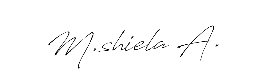 Once you've used our free online signature maker to create your best signature Antro_Vectra style, it's time to enjoy all of the benefits that M.shiela A. name signing documents. M.shiela A. signature style 6 images and pictures png