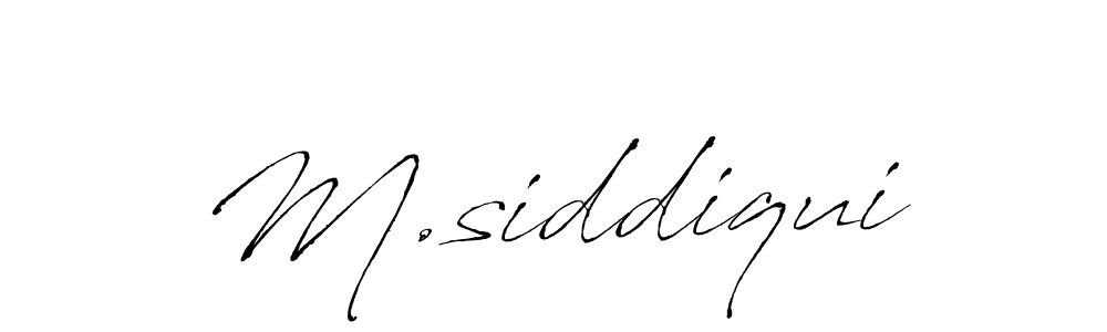 Make a beautiful signature design for name M.siddiqui. Use this online signature maker to create a handwritten signature for free. M.siddiqui signature style 6 images and pictures png
