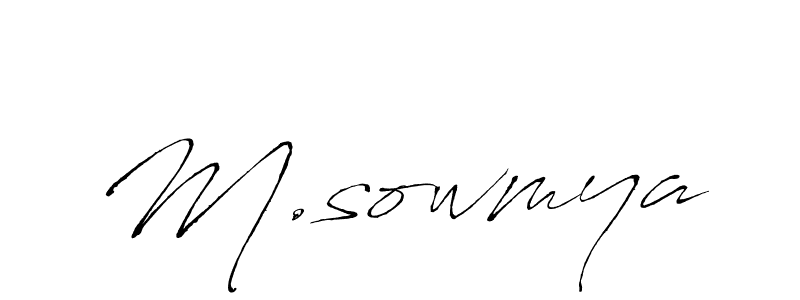 This is the best signature style for the M.sowmya name. Also you like these signature font (Antro_Vectra). Mix name signature. M.sowmya signature style 6 images and pictures png