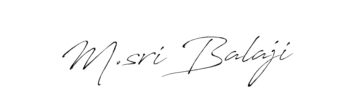 Make a beautiful signature design for name M.sri Balaji. With this signature (Antro_Vectra) style, you can create a handwritten signature for free. M.sri Balaji signature style 6 images and pictures png