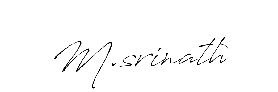 Make a beautiful signature design for name M.srinath. Use this online signature maker to create a handwritten signature for free. M.srinath signature style 6 images and pictures png