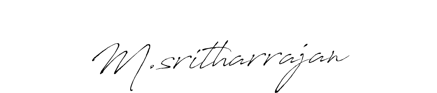 Also You can easily find your signature by using the search form. We will create M.sritharrajan name handwritten signature images for you free of cost using Antro_Vectra sign style. M.sritharrajan signature style 6 images and pictures png