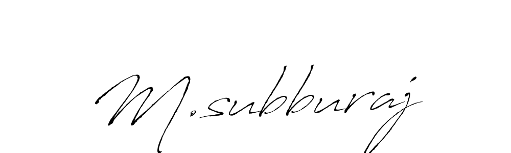 Similarly Antro_Vectra is the best handwritten signature design. Signature creator online .You can use it as an online autograph creator for name M.subburaj. M.subburaj signature style 6 images and pictures png