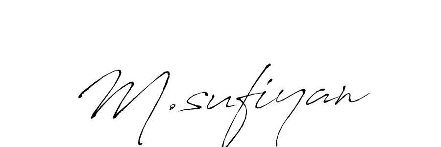 Make a short M.sufiyan signature style. Manage your documents anywhere anytime using Antro_Vectra. Create and add eSignatures, submit forms, share and send files easily. M.sufiyan signature style 6 images and pictures png