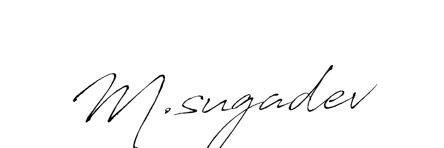 Similarly Antro_Vectra is the best handwritten signature design. Signature creator online .You can use it as an online autograph creator for name M.sugadev. M.sugadev signature style 6 images and pictures png