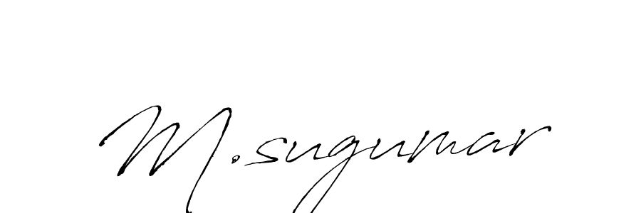 It looks lik you need a new signature style for name M.sugumar. Design unique handwritten (Antro_Vectra) signature with our free signature maker in just a few clicks. M.sugumar signature style 6 images and pictures png