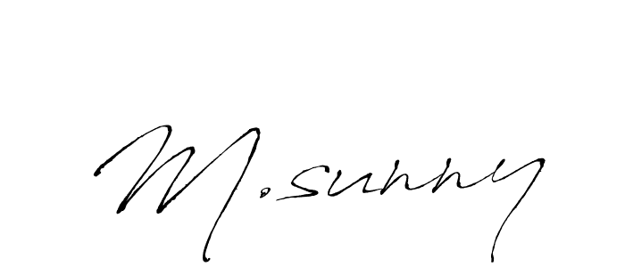 Use a signature maker to create a handwritten signature online. With this signature software, you can design (Antro_Vectra) your own signature for name M.sunny. M.sunny signature style 6 images and pictures png