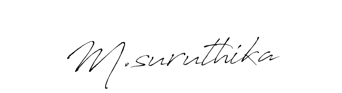 Make a beautiful signature design for name M.suruthika. Use this online signature maker to create a handwritten signature for free. M.suruthika signature style 6 images and pictures png