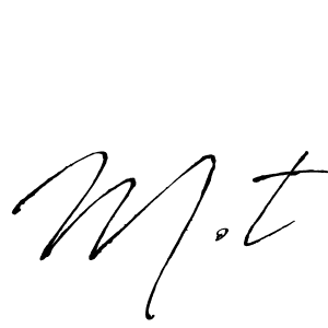 How to make M.t signature? Antro_Vectra is a professional autograph style. Create handwritten signature for M.t name. M.t signature style 6 images and pictures png