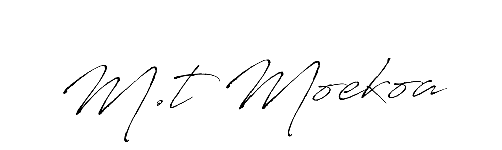 It looks lik you need a new signature style for name M.t Moekoa. Design unique handwritten (Antro_Vectra) signature with our free signature maker in just a few clicks. M.t Moekoa signature style 6 images and pictures png