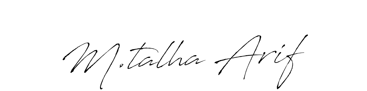 This is the best signature style for the M.talha Arif name. Also you like these signature font (Antro_Vectra). Mix name signature. M.talha Arif signature style 6 images and pictures png