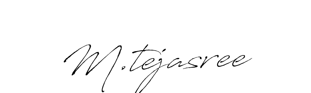 M.tejasree stylish signature style. Best Handwritten Sign (Antro_Vectra) for my name. Handwritten Signature Collection Ideas for my name M.tejasree. M.tejasree signature style 6 images and pictures png