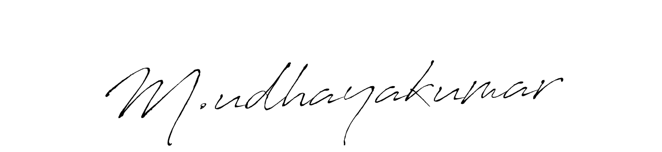 You should practise on your own different ways (Antro_Vectra) to write your name (M.udhayakumar) in signature. don't let someone else do it for you. M.udhayakumar signature style 6 images and pictures png