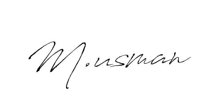 Make a beautiful signature design for name M.usman. Use this online signature maker to create a handwritten signature for free. M.usman signature style 6 images and pictures png