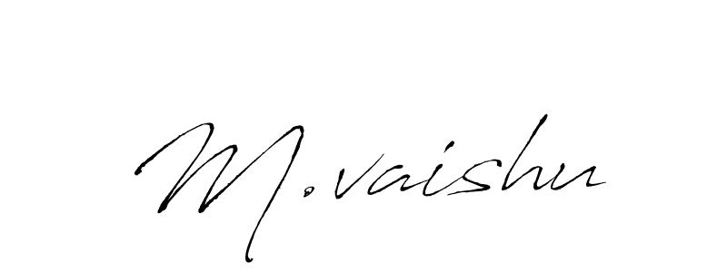 Use a signature maker to create a handwritten signature online. With this signature software, you can design (Antro_Vectra) your own signature for name M.vaishu. M.vaishu signature style 6 images and pictures png