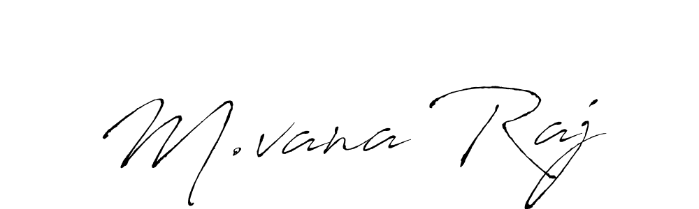 This is the best signature style for the M.vana Raj name. Also you like these signature font (Antro_Vectra). Mix name signature. M.vana Raj signature style 6 images and pictures png