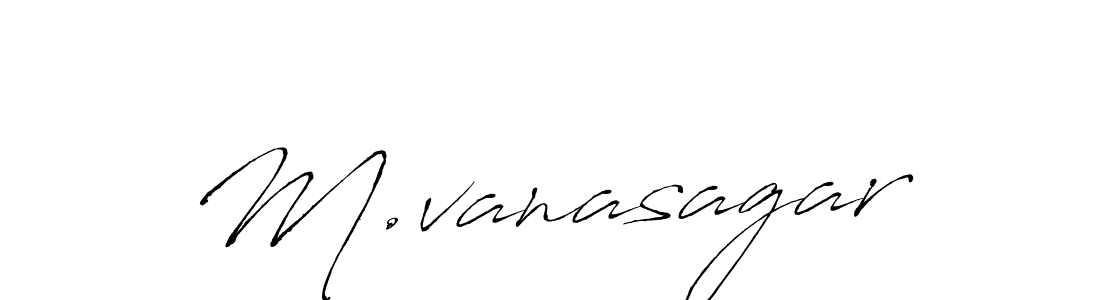 The best way (Antro_Vectra) to make a short signature is to pick only two or three words in your name. The name M.vanasagar include a total of six letters. For converting this name. M.vanasagar signature style 6 images and pictures png