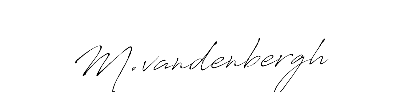 The best way (Antro_Vectra) to make a short signature is to pick only two or three words in your name. The name M.vandenbergh include a total of six letters. For converting this name. M.vandenbergh signature style 6 images and pictures png