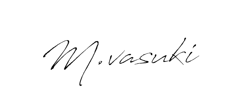 Use a signature maker to create a handwritten signature online. With this signature software, you can design (Antro_Vectra) your own signature for name M.vasuki. M.vasuki signature style 6 images and pictures png