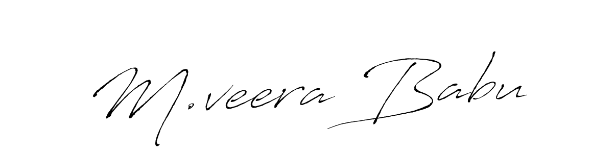 This is the best signature style for the M.veera Babu name. Also you like these signature font (Antro_Vectra). Mix name signature. M.veera Babu signature style 6 images and pictures png