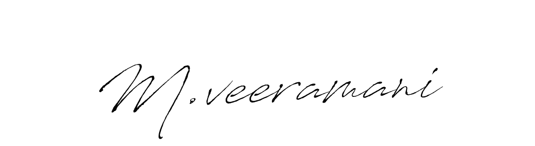 How to make M.veeramani name signature. Use Antro_Vectra style for creating short signs online. This is the latest handwritten sign. M.veeramani signature style 6 images and pictures png