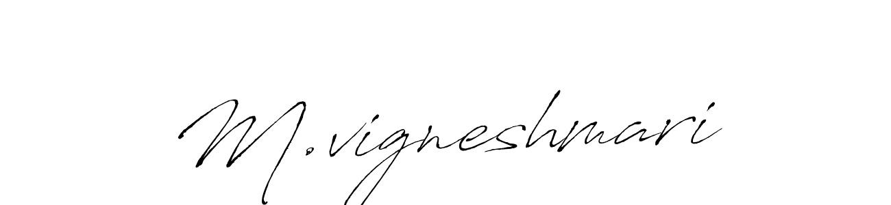 This is the best signature style for the M.vigneshmari name. Also you like these signature font (Antro_Vectra). Mix name signature. M.vigneshmari signature style 6 images and pictures png