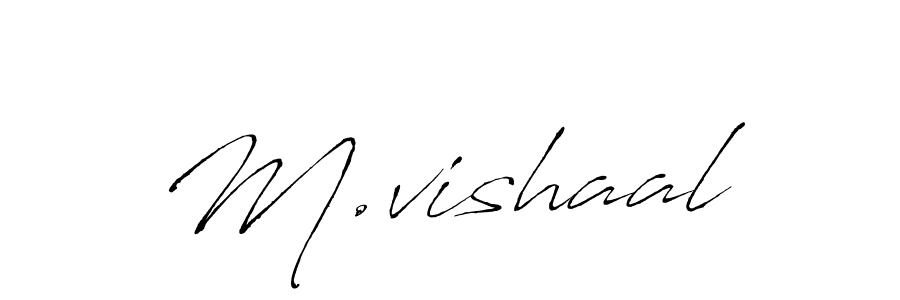 How to make M.vishaal name signature. Use Antro_Vectra style for creating short signs online. This is the latest handwritten sign. M.vishaal signature style 6 images and pictures png