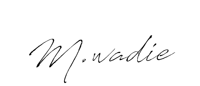 This is the best signature style for the M.wadie name. Also you like these signature font (Antro_Vectra). Mix name signature. M.wadie signature style 6 images and pictures png