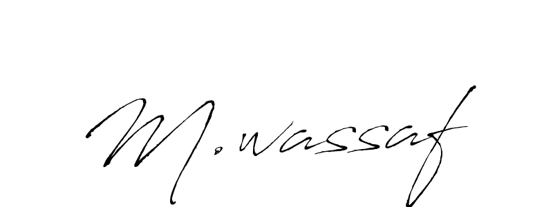 How to make M.wassaf signature? Antro_Vectra is a professional autograph style. Create handwritten signature for M.wassaf name. M.wassaf signature style 6 images and pictures png