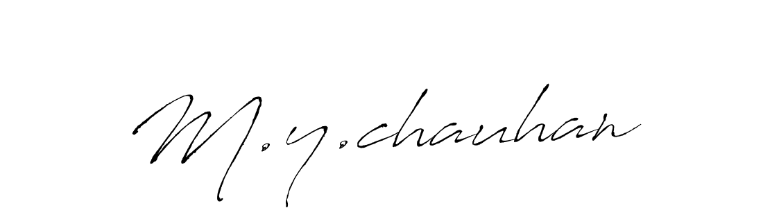 Similarly Antro_Vectra is the best handwritten signature design. Signature creator online .You can use it as an online autograph creator for name M.y.chauhan. M.y.chauhan signature style 6 images and pictures png