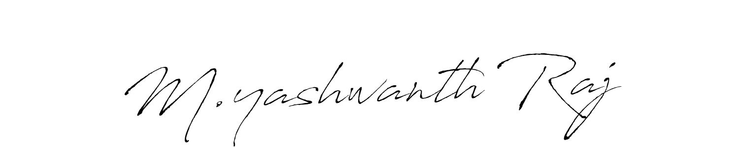 How to make M.yashwanth Raj signature? Antro_Vectra is a professional autograph style. Create handwritten signature for M.yashwanth Raj name. M.yashwanth Raj signature style 6 images and pictures png