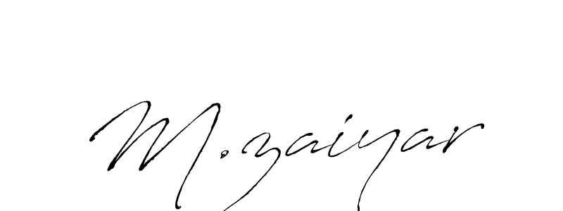 Design your own signature with our free online signature maker. With this signature software, you can create a handwritten (Antro_Vectra) signature for name M.zaiyar. M.zaiyar signature style 6 images and pictures png