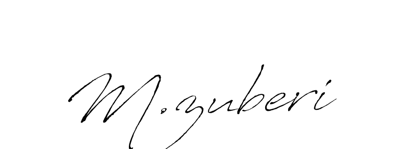 How to make M.zuberi signature? Antro_Vectra is a professional autograph style. Create handwritten signature for M.zuberi name. M.zuberi signature style 6 images and pictures png