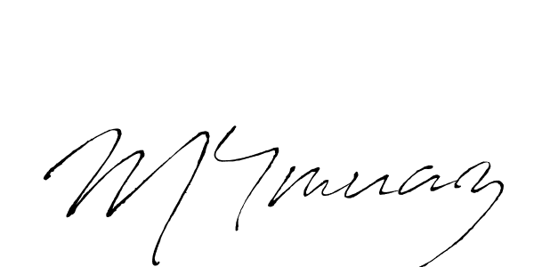 Design your own signature with our free online signature maker. With this signature software, you can create a handwritten (Antro_Vectra) signature for name M4muaz. M4muaz signature style 6 images and pictures png