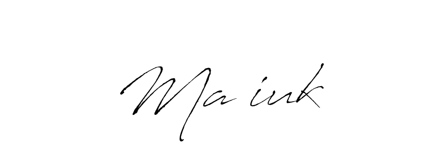 You should practise on your own different ways (Antro_Vectra) to write your name (Mačiukė) in signature. don't let someone else do it for you. Mačiukė signature style 6 images and pictures png