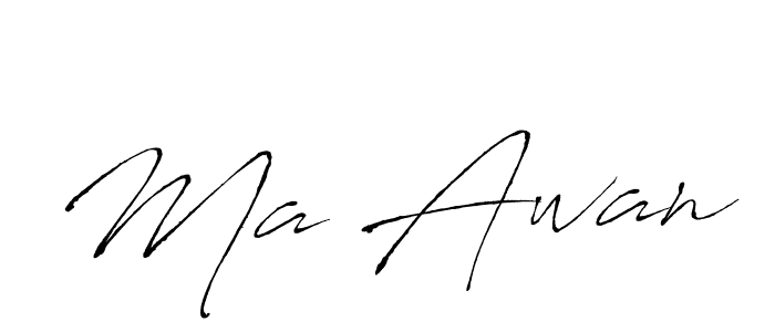 Ma Awan stylish signature style. Best Handwritten Sign (Antro_Vectra) for my name. Handwritten Signature Collection Ideas for my name Ma Awan. Ma Awan signature style 6 images and pictures png