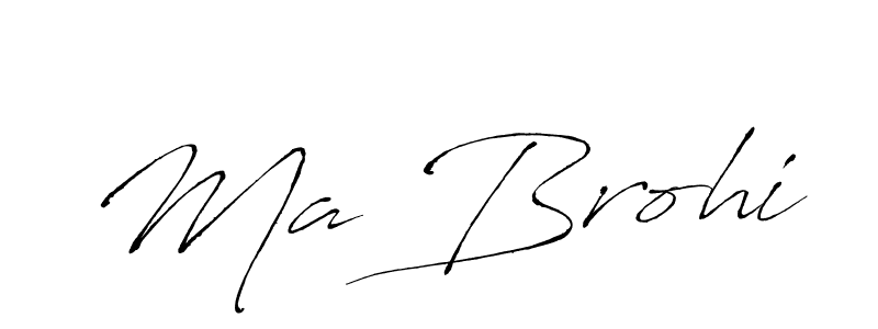 The best way (Antro_Vectra) to make a short signature is to pick only two or three words in your name. The name Ma Brohi include a total of six letters. For converting this name. Ma Brohi signature style 6 images and pictures png