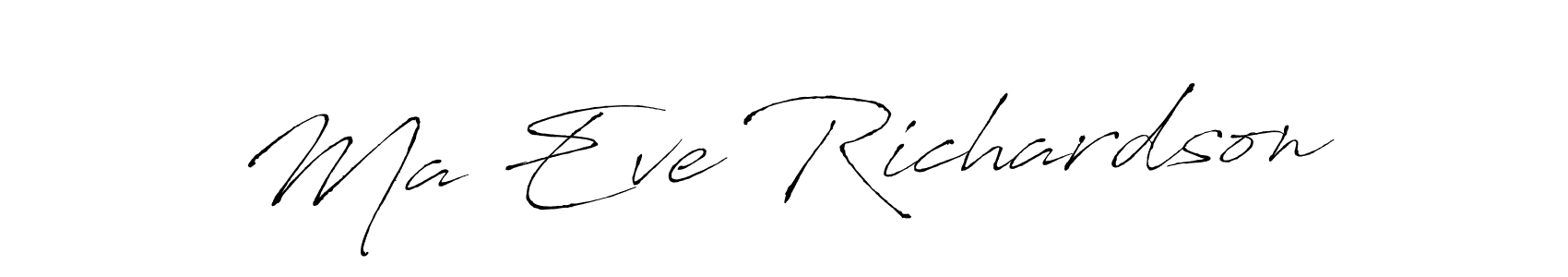 How to make Ma Eve Richardson signature? Antro_Vectra is a professional autograph style. Create handwritten signature for Ma Eve Richardson name. Ma Eve Richardson signature style 6 images and pictures png