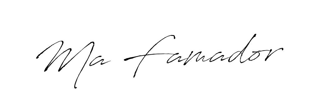 Also You can easily find your signature by using the search form. We will create Ma Famador name handwritten signature images for you free of cost using Antro_Vectra sign style. Ma Famador signature style 6 images and pictures png